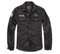 Brandit Hemd Luis Vintageshirt in Black
