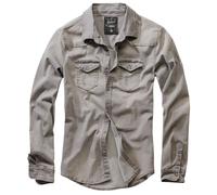 Brandit Hemd Riley Denimshirt in Denim Grey