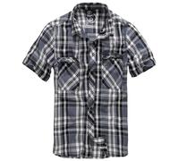 Brandit Hemd Roadstar Shirt, 1/2 Sleeve in Black-Anthracite