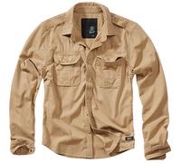 Brandit Hemd Vintage Shirt Longsleeve in Camel