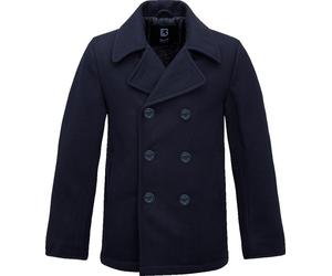 Brandit Herren Jacke Pea Coat Navy