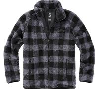 Brandit Herren Jacke Teddyfleece Jacket Black/Grey