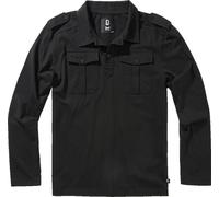 Brandit Herren T-Shirt Jersey Poloshirt Willis longsleeve Black