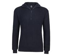 Brandit Hoodie / Sweatshirt Marine Pullover Troyer in Navy