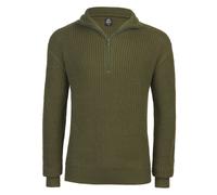 Brandit Hoodie / Sweatshirt Marine Pullover Troyer in Olive