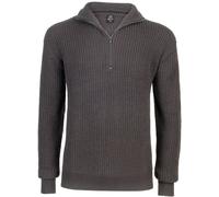 Brandit Hoody / Sweatshirt Marine Pullover Troyer in Anthracite