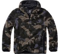 Brandit Hoody / Sweatshirt Teddyfleece Worker Pullover in Darkcamo