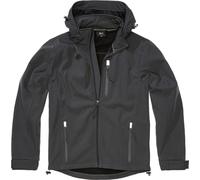 Brandit Hurricane Softshell Jacket, black-grey, size M for Men