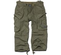 Brandit Industry 3/4 Shorts, green, size M for Men