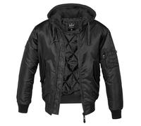 Brandit Jacke MA1 Sweat Hooded Jacket in Black