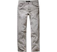 Brandit Jake Denim Jeans Mens Pants Trousers Straight Fit Regular Rise Grey