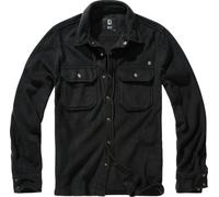 Brandit Long Sleeve Shirt Jeff - Fleece - Black 3XL Men