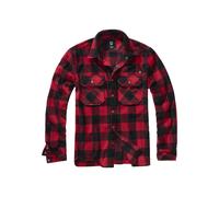 Brandit Jeff Fleece Shirt Long Sleeve Leisure Shirt Check Pattern Outdoor Men