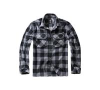 Brandit Jeff Fleece Shirt Long Sleeve Leisure Shirt Check Pattern Outdoor Men