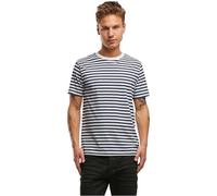 Brandit Jerseyshirt, stripe, shortsl., Color: navy-white-st, Size: M