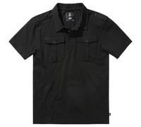Brandit Jon Polo Shirt Short Sleeve Mens Top Tee T-Shirt Outdoor Black