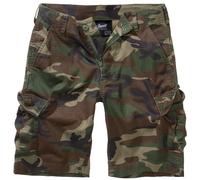 Brandit Kids BDU Shorts Cargo Hiking Durable Ripstop Walking Woodland Camo