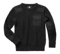 Brandit Kids BW Pullover Jumper German Army Children Warm Regular Fit Black