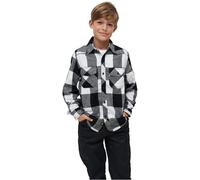 Checked long-sleeve shirt for children Brandit Blanc 11/12 ans