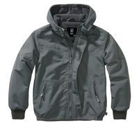 Brandit Kids Windbreaker Front Zip Water-repellent Fleece Lining Warm Anthrazit