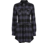 Brandit Ladies Longshirt Lucy Top Blouse Button Checkered Pattern Shirt Collar