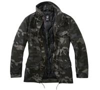 Brandit Ladies M65 Standard Jacket Hooded Hiking Watter Repellent Coat Dark Camo