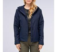 Brandit Ladies Windbreaker Front Zip Hiking Water Repellent Hooded Jacket Navy