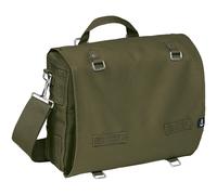BRANDIT LARGE COTTON CANVAS BAG HIKING SATCHEL WORK TRAVEL SHOULDER PACK OLIVE