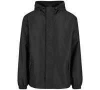 Brandit Light Front Zip Windbraker Mens Light Hiking Jacket Hooded Black
