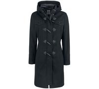 Brandit Long Duffle Coat Wool Coat black XS