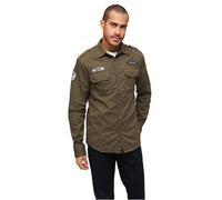 Brandit Luis Vintage Long Sleeve Shirt Green 2XL Men