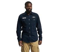 Brandit Luis Vintage Shirt Long Sleeve, color: navy, size: XL