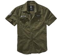 Brandit Luis Vintage Short Sleeve Shirt Mens Safari Jungle Outdoor Olive