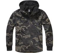 Brandit Luke Windbreaker Tactical Urban Soft Shell Warm Hooded Jacket Dark Camo