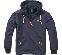 Brandit Luke Windbreaker Warm Soft Shell Hooded Sailing Windproof Jacket Navy