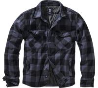 Brandit Lumber Jacket, black-grey, size S for Men