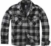 Brandit Lumber Jacket, black/light grey, size M