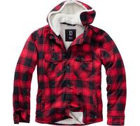 Brandit Lumber Jacket, black-red, size 7XL for Men