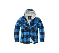 Brandit Lumberjacket Hooded Between-seasons Jacket blue black S