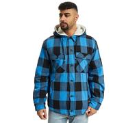 Brandit Lumber Jacket Hooded, color: black+blue, size: 5XL