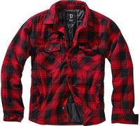 Brandit Lumber Jacket, red/black, size L
