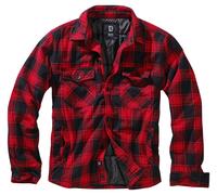 Brandit Lumberjacket Hooded Jacket men Red/Black, 2XL