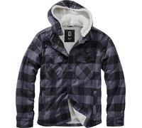 Brandit Lumberjacket Hooded Mid-Season Jacket black grey 3XL