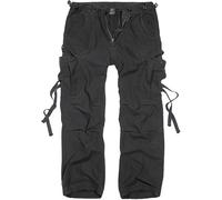 BRANDIT M-65 VINTAGE MENS ARMY COMBAT TROUSERS POLICE SECURITY CARGO PANTS BLACK
