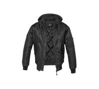 Brandit MA1 Sweat Hooded Jacket - Black