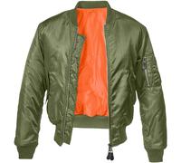 Brandit MA1 Jacket Security Mens Bomber Flight Police Nylon Tactical Flyer Olive