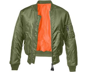 Brandit MA1 Jacket Security Mens Bomber Flight Police Nylon Tactical Flyer Olive
