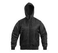 Brandit MA1 Sweat Hooded Jacket - Black