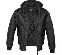 Brandit MA1 Sweat Hooded Jacket - Black