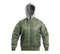 Brandit MA1 Sweat Hooded Jacket, green, size 4XL